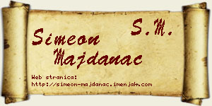 Simeon Majdanac vizit kartica